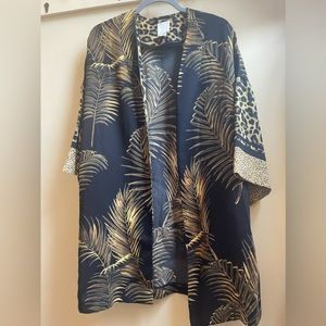 Animal Print Mix Kimono Style